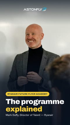 Mark Duffy, Director of Talent at Ryanair — Ryanair Future Flyer Academy video