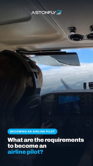 Astonfly instructor explaining the prerequisites to become an airline pilot